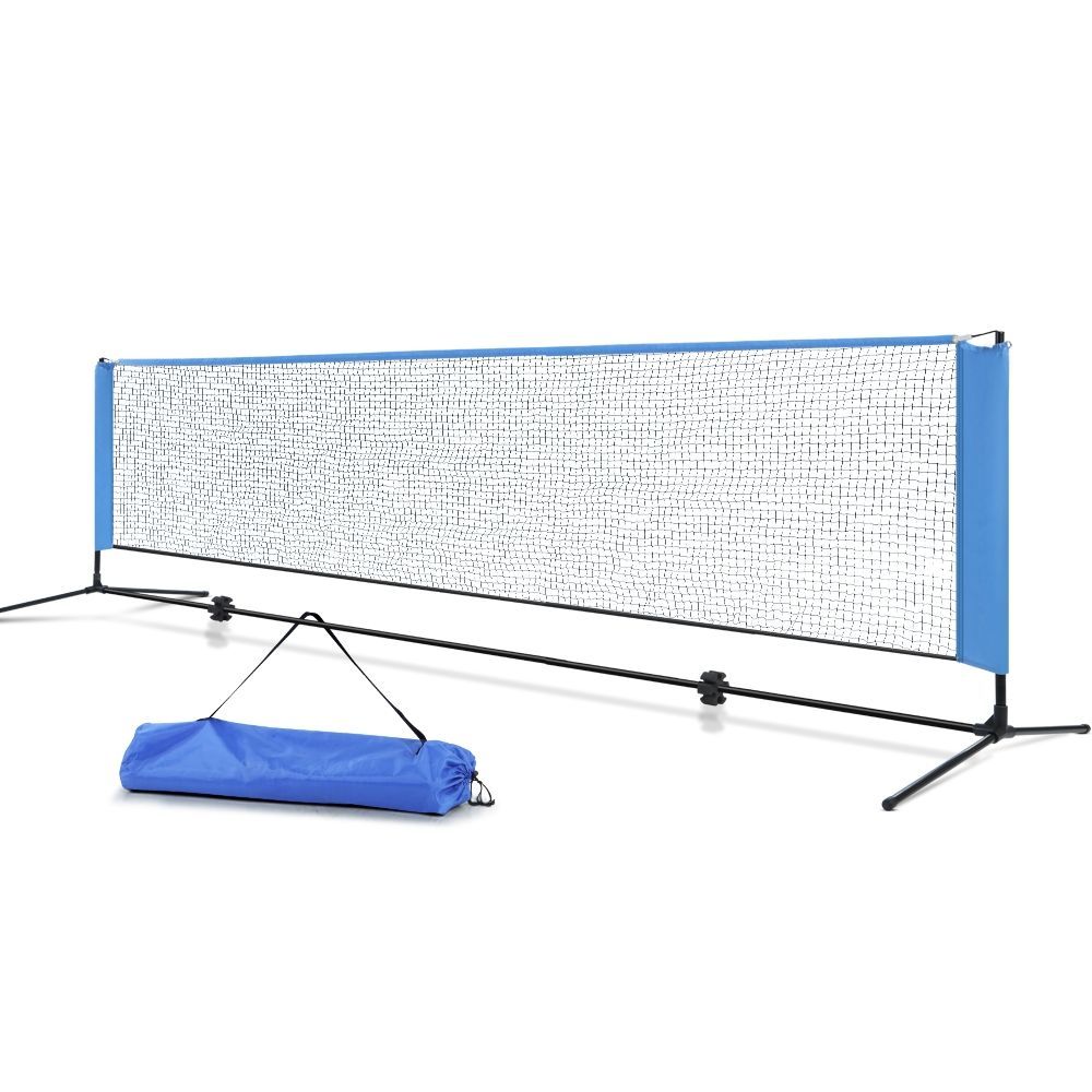 Everfit Portable Sports Net Stand Badminton Volleyball Tennis Soccer 4m 4ft Blue