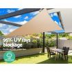 Instahut Shade Sail Shadesail Triangle Heavy Duty Sand Sun Canopy 5x5x5m