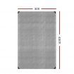 Instahut 3x4.5m Tarp Camping Tarps Poly Tarpaulin Heavy Duty Cover 180gsm Silver