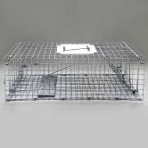 Set of 2 Humane Animal Trap Cage 66 x 23 x 25cm - Silver