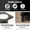 4 Tier TV Media Stand with Safety Tempered Glass