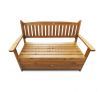 Wooden Garden Storage Bench