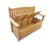 Wooden Garden Storage Bench