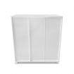 White Wooden Shoe Storage Cabinet-Holds up to 24 Pairs