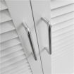 Extra Large White Wooden Shoe Cabinet-Max.40 Pairs White
