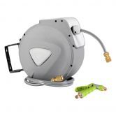 20M Retractable Water Hose Reel Garden Storage AutoRewind Spray Gun