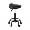 Artiss Saddle Stool Salon Chair Black Swivel Beauty Barber Hairdressing Gas Lift