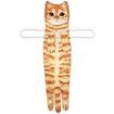 Hand Towels for Bathroom Kitchen,Cute Cat Quick-Dry Hanging Hand Towels Decorative for Bathroom Face Towels,Funny Gifts for Cat Lovers (Orange)