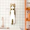 Hand Towels for Bathroom Kitchen,Cute Cat Quick-Dry Hanging Hand Towels Decorative for Bathroom Face Towels,Funny Gifts for Cat Lovers (Tabby Cat)