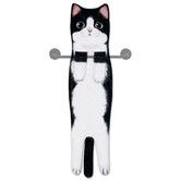 Hand Towels for Bathroom Kitchen,Cute Cat Quick-Dry Hanging Hand Towels Decorative for Bathroom Face Towels,Funny Gifts for Cat Lovers (Black And White)