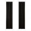 Artiss 2X Blockout Curtains Blackout Window Curtain Eyelet 140x230cm Black