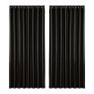 Artiss 2X Blockout Curtains Blackout Window Curtain Eyelet 300x230cm Black