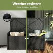 Gardeon Outdoor Storage Bench Box Garden Sheds Tools Wicker Cushion Patio Chair