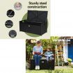 Gardeon Outdoor Storage Bench Box Garden Sheds Tools Wicker Cushion Patio Chair