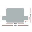 Artiss Sofa Cover Quilted Couch Covers 100% Water Resistant 4 Seater Grey