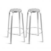 Gardeon Outdoor Bar Stools Patio Furniture Indoor Bistro Kitchen Aluminum x2