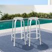 Gardeon Outdoor Bar Stools Patio Furniture Indoor Bistro Kitchen Aluminum x2