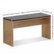 Artiss Dining Bench NATU Upholstery Seat Stool Chair Cushion Kitchen Furniture Oak 90cm