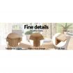 Artiss Dining Table 4 Seater Wooden Kitchen Tables Oak 120cm Cafe Restaurant