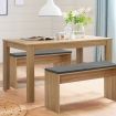 Artiss Dining Table 4 Seater Wooden Kitchen Tables Oak 120cm Cafe Restaurant