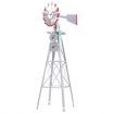 Garden Windmill 4FT 146cm Metal Ornaments Outdoor Decor Ornamental Wind Will