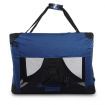 Portable Soft Crate Pet Carrier- 82cm Extra Large, Waterproof, Navy Blue