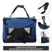 Portable Soft Crate Pet Carrier- 82cm Extra Large, Waterproof, Navy Blue