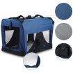 Portable Soft Crate Pet Carrier- 82cm Extra Large, Waterproof, Navy Blue
