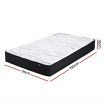 Giselle Bedding Glay Bonnell Spring Mattress 16cm Thick -Single