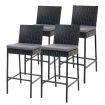 Gardeon Outdoor Bar Stools Dining Chairs Rattan Furniture X4