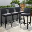 Gardeon Outdoor Bar Stools Dining Chairs Rattan Furniture X4