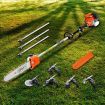 Giantz 4-STROKE Pole Chainsaw Brush Cutter Hedge Trimmer Saw Multi Tool