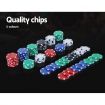 Poker Chip Set 1000PC Chips TEXAS HOLD'EM Casino Gambling Dice Cards