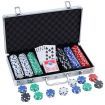 Poker Chip Set 300PC Chips TEXAS HOLD'EM Casino Gambling Dice Cards