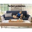 Artiss Sofa Cover Quilted Couch Covers Protector Slipcovers 3 Seater Dark Grey