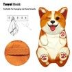 Corgi Hand Towels for Bathroom Kitchen Cute Dog Decor Decorative Hanging Towels Absorbent Soft Face Towels Housewarming Dog Mom Gifts for Women Dog Lover