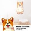Corgi Hand Towels for Bathroom Kitchen Cute Dog Decor Decorative Hanging Towels Absorbent Soft Face Towels Housewarming Dog Mom Gifts for Women Dog Lover