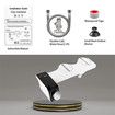 Bidet Attachment for Toilet Dual Nozzle Fresh Cold Water Sprayer for Toilet Easy to Install
