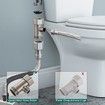 Bidet Attachment for Toilet Non-Electric Self-Cleaning Dual Nozzle Fresh Cold/Hot Water Sprayer Bidet Adjustable Water Pressure Feminine Wash,Easy to Install Bidet Sprayer for Toilet