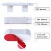 Bidet Toilet Seat Bumper for Bidet Attachment with Strong Adhesive White 4PACK