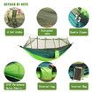 Camping Hammock with Net, Lightweight Portable Hammock, Double Parachute, High Capacity and Tear Resistance, Perfect for Hammocks