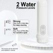 Portable Bidet Handheld Foldable Travel Electric Sprayer Toilet 2 Pressure Options Personal Hygiene Postpartum Care Perineal White Compact