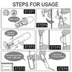 Portable Bidet Handheld Foldable Travel Electric Sprayer Toilet 2 Pressure Options Personal Hygiene Postpartum Care Perineal White Compact