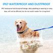 Pets GPS tracker Cat Dog Pet Tracker Collar with Bell Tracking Device Locator Waterproof IP67 Anti-lost monitor Smart Finder Free APP Color Golden