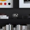 Spheratron Digital Alarm Clock with LED Display, Room Temperature (Black)