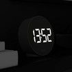 Spheratron Digital Alarm Clock with LED Display, Room Temperature (Black)