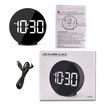 Spheratron Digital Alarm Clock with LED Display, Room Temperature (Black)