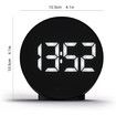 Spheratron Digital Alarm Clock with LED Display, Room Temperature (Black)