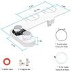 Bidet Attachment for Toilet,Dual Nozzle Sprays Adjustable Hot&Cold Water,Self-Cleaning and Retractable Nozzle,Toilet Seat Bidet Attachment for Rear,Feminine Wash