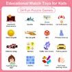 Kids Smart Watch Toddler Toy 24 Games Camera Video Recorder Music Pedometer Alarm Calculator Calendar Flashlight Birthday Gift Ages 3+ Pink